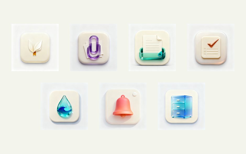 7 个 Mac 应用的图标墙